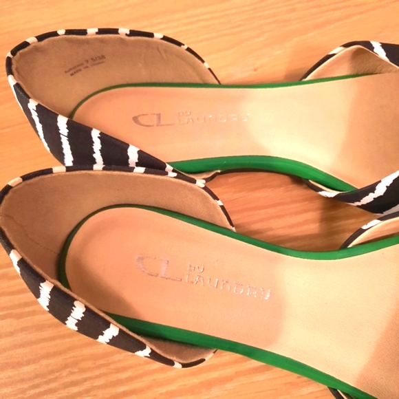 Animal print striped flats - Picture 2 of 8